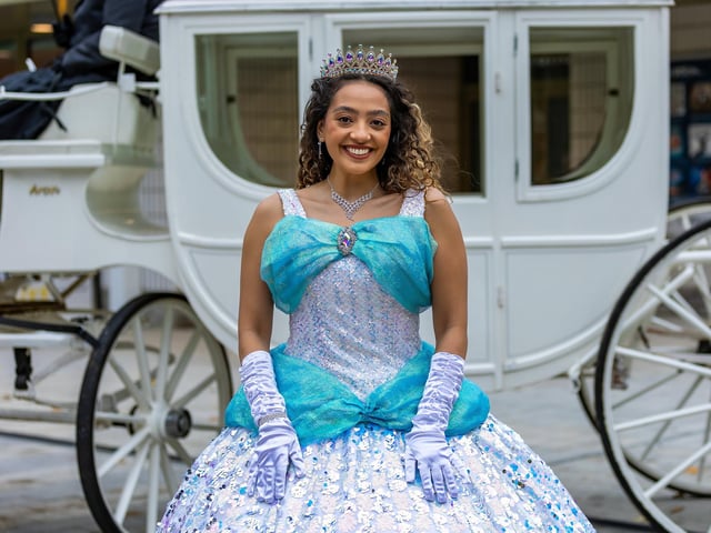 Cinderella was on hand to promote the upcoming Christmas panto of 'Cinderella' being held at Fareham Live this December.Pictured - Cinderella was on hand with her horses and coach.Photos by Alex Shute