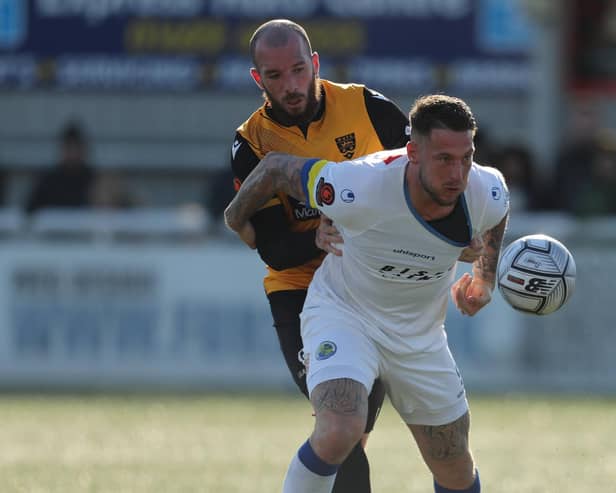 Alex Wall in action for Hawks against Maidstone last season. Picture by Dave Haines