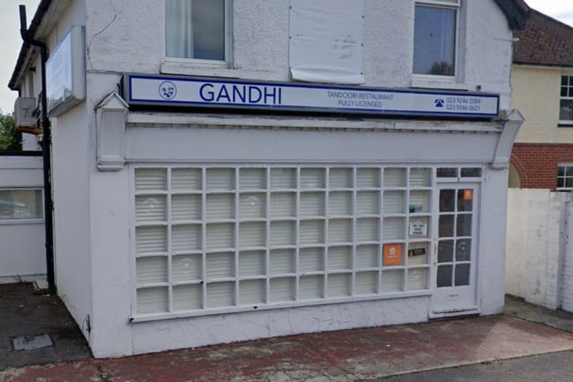Gandhi Restaurant at 58 Hollow Lane, Hayling Island was given the maximum score - a five-out-of-five food hygiene rating - after assessment on December 7, the Food Standards Agency's website shows.