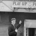English soccer player Jimmy Dickinson (19125 - 1982) of Portsmouth FC at Fratton Park, Portsmouth, UK, 15th January 1965. (Photo by Lemmon/Daily Express/Hulton Archive/Getty Images)