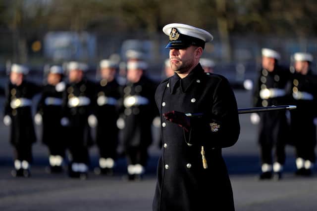 The navy’s state ceremonial training officer, Warrant Officer 1 Eddie Wearing, was left speechless when he was told of his MBE.