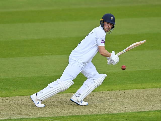 Joe Weatherley ended the second day of Hampshire's Championship game with Somerset on 31 not out. Photo by Dan Mullan/Getty Images.