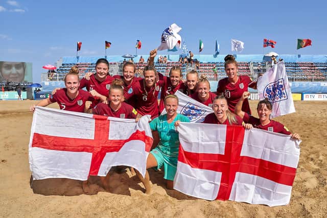The Victorious organisation has recently contributed £25,000 to the Women’s England Beach Soccer Team, who train in Southsea