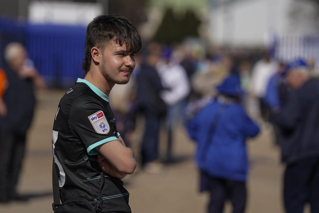 The sun was out for Pompey's Championship game against Blackburn Rovers at Fratton Park - so there was no need for the winter coat!