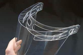 The Univeristy of Portsmouth's coronavirus face shield protector which can be made in just 30 seconds.