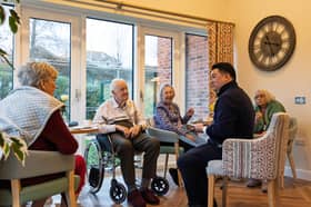 Alan Mak MP with residents at Portsdown View Care Home