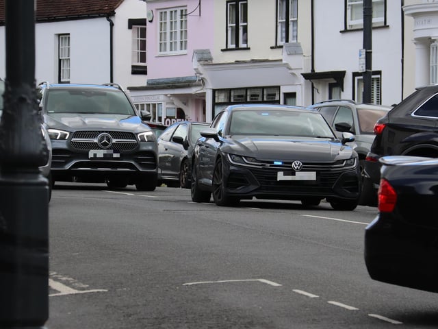 Armed police and unmarked cars spotted in Fareham High Street on June 11, 2024. Picture: Habibur Rahman