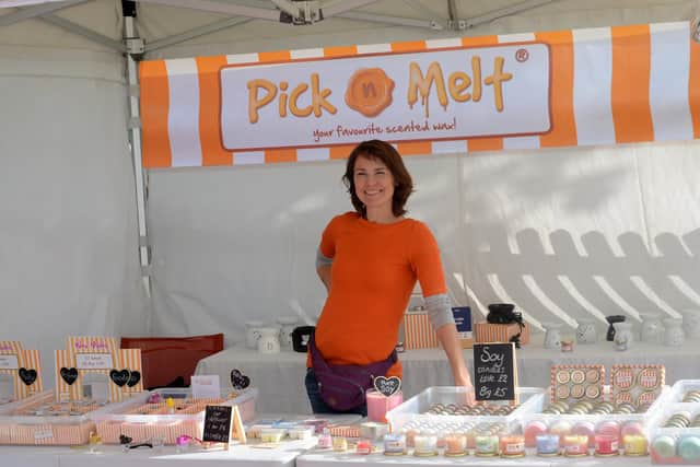 Helen Baker, from Gosport who co-owns Pick 'n' Melt, a pick-your-own scented candle and wax melt business at the Port Solent market.