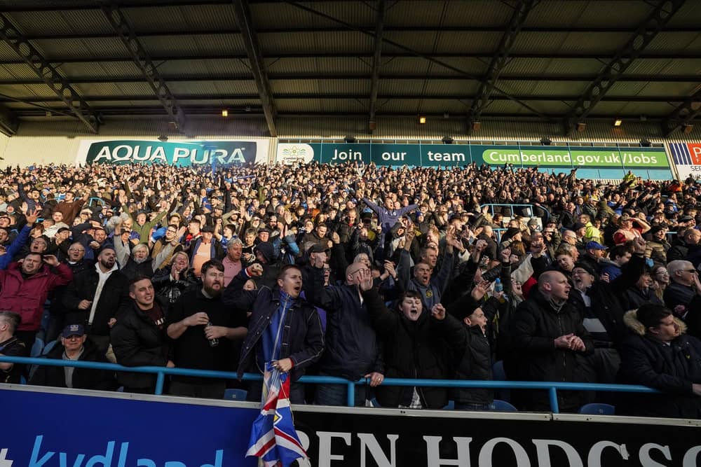 1,848 Pompey fans made the trip to Carlisle United's Brunton Park
