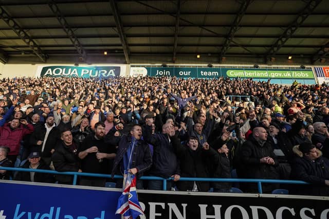 1,848 Pompey fans made the trip to Carlisle United's Brunton Park