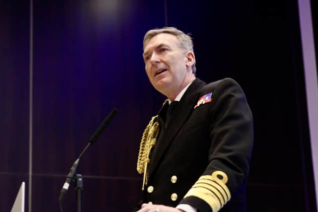 First Sea Lord Admiral Tony Radakin. Picture: Kalvin Burrows