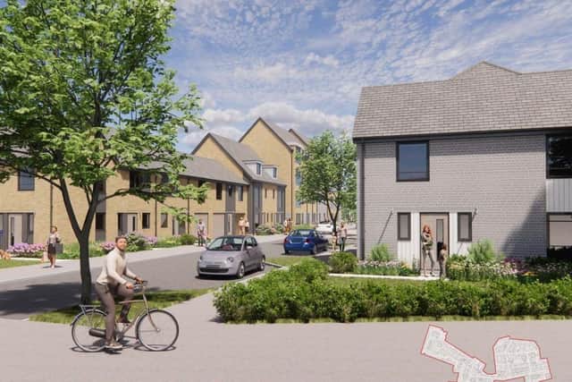 A CGI of the proposed Bellway Homes development at Tipner East in Portsmouth