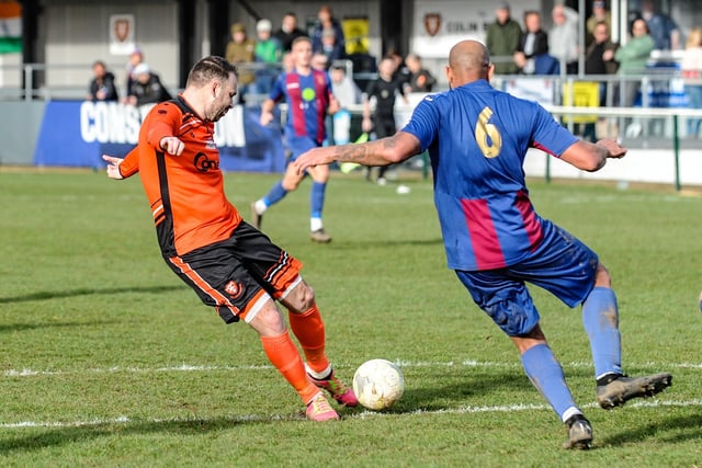 Portchester's Brett Pitman lines up a shot. Picture by Daniel Haswell