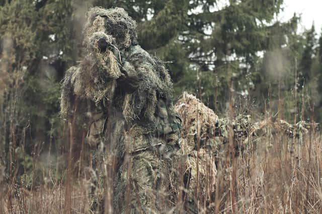 Alun Newman is so good at hide and seek he could be a Royal Marine hiding in camouflage. Picture: Shutterstock