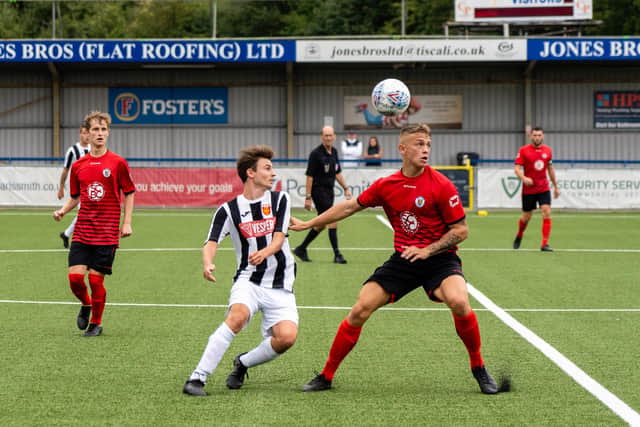 Hayling v Locks Heath (red). Photo by Matthew Clark