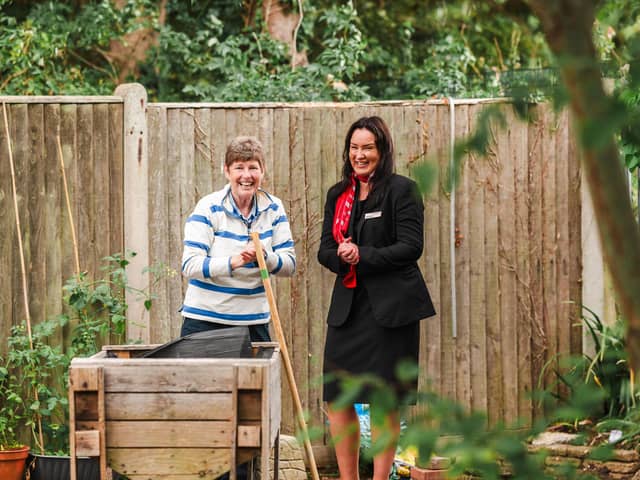 The Community Garden has become a welcoming space for members of the local community to enjoy
