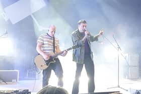 Ross Phillips on guitar and Richard Archer of Hard-Fi at Portsmouth Guildhall