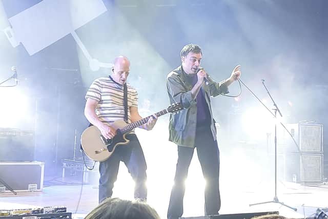 Ross Phillips on guitar and Richard Archer of Hard-Fi at Portsmouth Guildhall