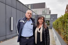 Lorna Bailey and Ron Lafferty outside Hampshire County Council\'s offices, after the council voted down plans for a new incinerator in Alton. Picture: David George