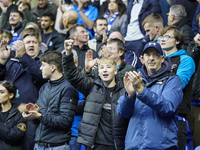 These travelling fans enjoyed Pompey's come-from-behind win at Reading