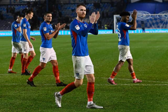 Pompey will enter the League One play-offs. Picture: Graham Hunt