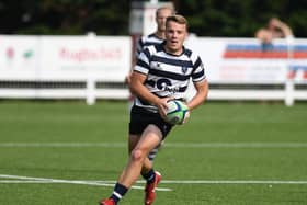 Havant's Ben Holt bagged a hat-trick of tries in the convincing win on the road at Tunbridge Wells Picture: Neil Marshall