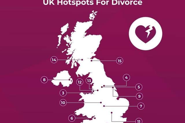 UK Divorce Hotspots 2024