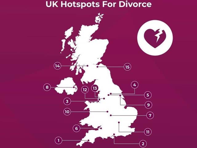 UK Divorce Hotspots 2024