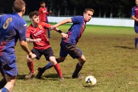 Tom Cain struck twice for US Portsmouth. Picture: Duncan Shepherd
