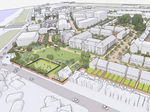 Artists impression of the Daedalus waterfront development.