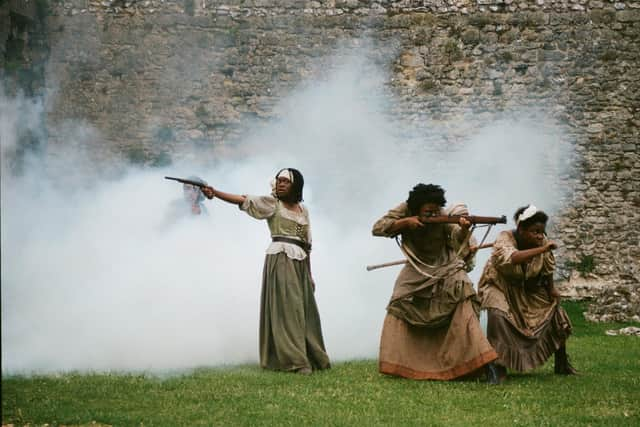 The Ancestors, filmed at Portchester Castle, is to get its premiere in the historis site's grounds on October 29, 2022. Picture by Tolu Elufowoju