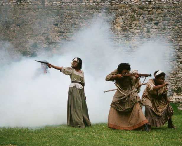 The Ancestors, filmed at Portchester Castle, is to get its premiere in the historis site's grounds on October 29, 2022. Picture by Tolu Elufowoju