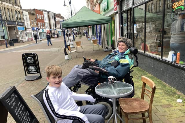 Keith Draper, 69, was out with grandson Bradley Abrams, 12, from Gosport.