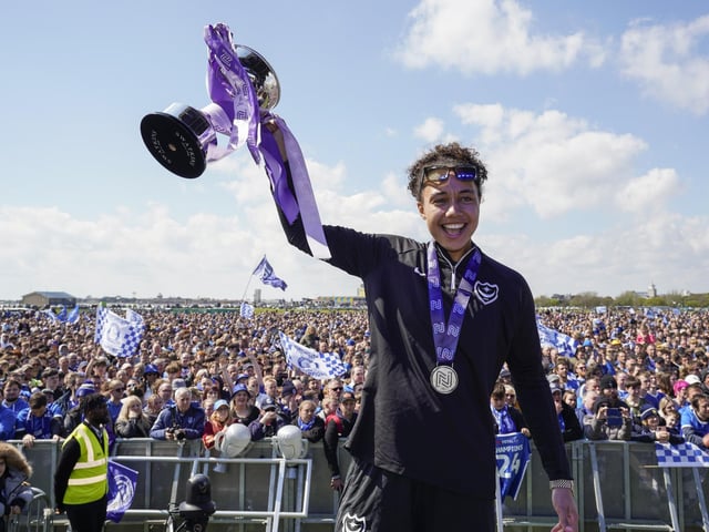 During the Portsmouth FC and Portsmouth Women Champions on the Common, celebrating Pompey’s double title triumphImages ©Jason Brown+44 7545 760582