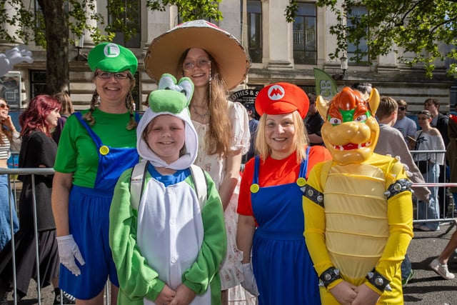 The Munt & Wilkins families from Fareham at Comic Con.  Photos by Alex Shute