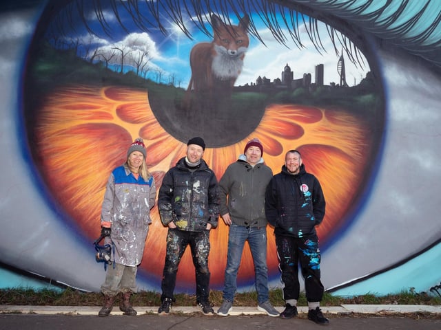 Pictured is: Sadie Tierney, My Dog Sighs, Matt Dixon and Samo. Picture: Keith Woodland (260221-29)