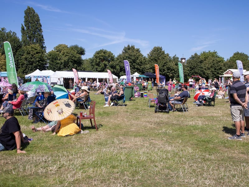 Pictured - Crowds were enjoying the live entertainment and fairground ridesPhotos by Alex Shute