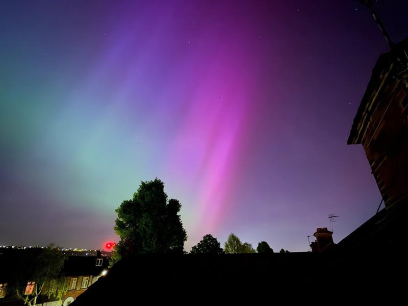 The Northern Lights seen over Portsmouth overnight.