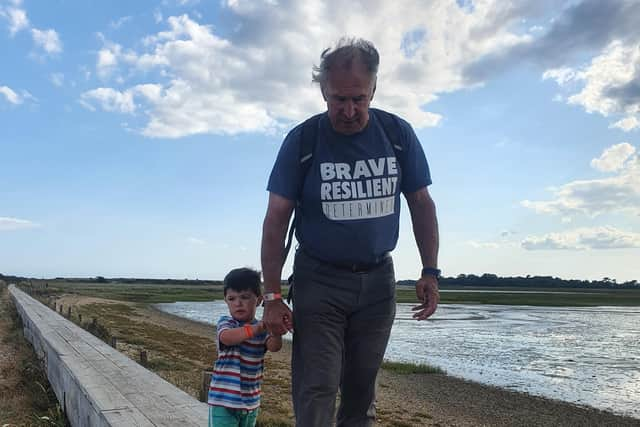 Colin Billyard from Denmead with his grandson Charlie