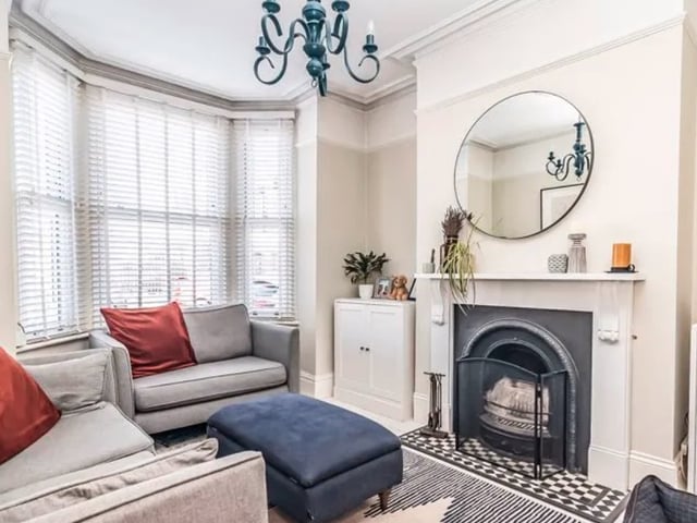 This Southsea property comes with three bedrooms, two reception rooms and one bathroom as well as a garden.
