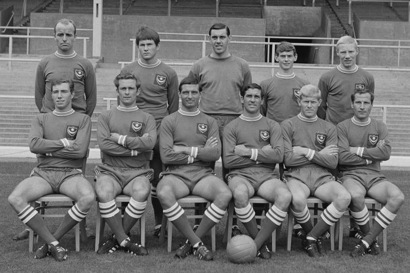 English soccer team Portsmouth FC, group portrait, UK, 23rd August 1967. (Photo by Lemmon/Daily Express/Hulton Archive/Getty Images)