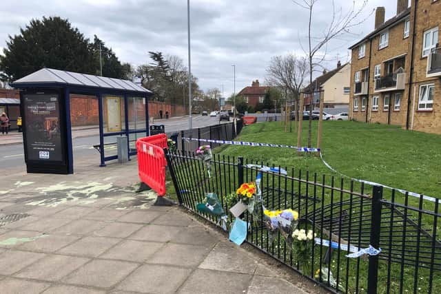 Police were called to the scene yesterday after a silver van mounted the curb and crashed into railings running along the pavement.