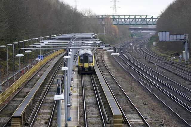 SWR train near Basingstoke PIC: Andrew Matthews/PA Wire