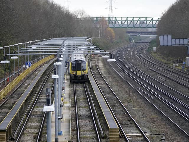 A man has been hit by a train between Haslemere and Havant with major disruption expected in the area until midday.