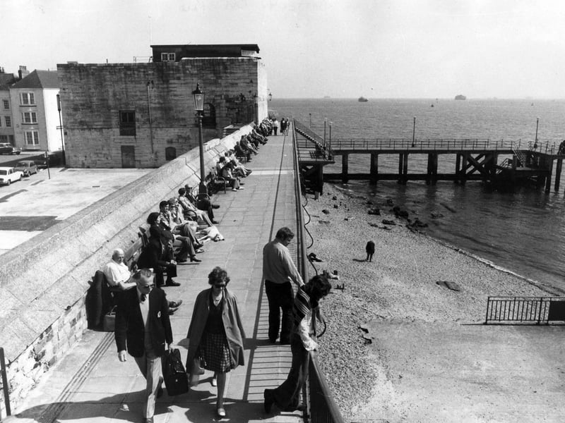 The Hot Walls in Old Portsmouth pictured in July 1975