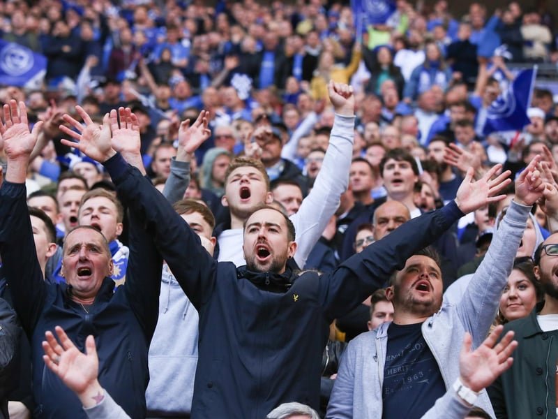 Pompey fans at Wembley
More than 40,000 Pompey fans saw the Blues beat Sunderland on penalties in the 2019 Checkatrade Trophy final