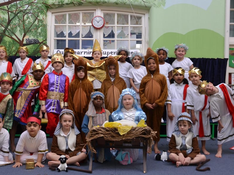Students in Badgers, Hedgehogs and Rabbits classes at Devonshire Infant School, Southsea, came together to perform a nativity show. Picture: Submitted