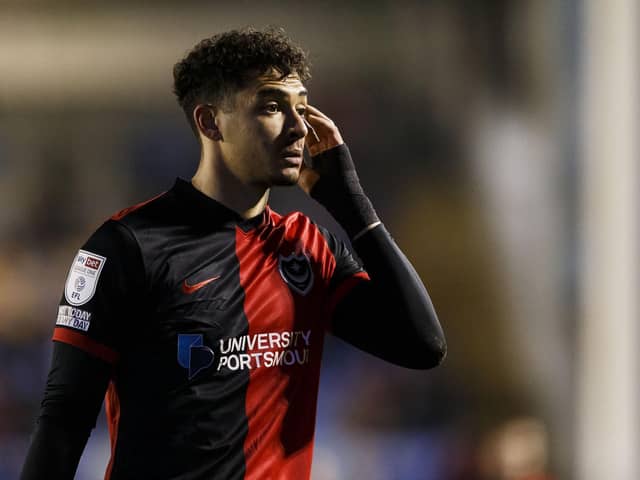 Tyler Walker scored one goal in 15 loan appearances for Pompey during the 2021-22 season   Picture: Daniel Chesterton/phcimages.com