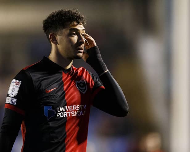 Tyler Walker scored one goal in 15 loan appearances for Pompey during the 2021-22 season   Picture: Daniel Chesterton/phcimages.com
