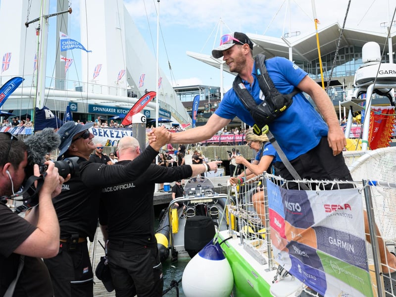 The crews return home to greet friends and family.Picture: Keith Woodland (270721-35)